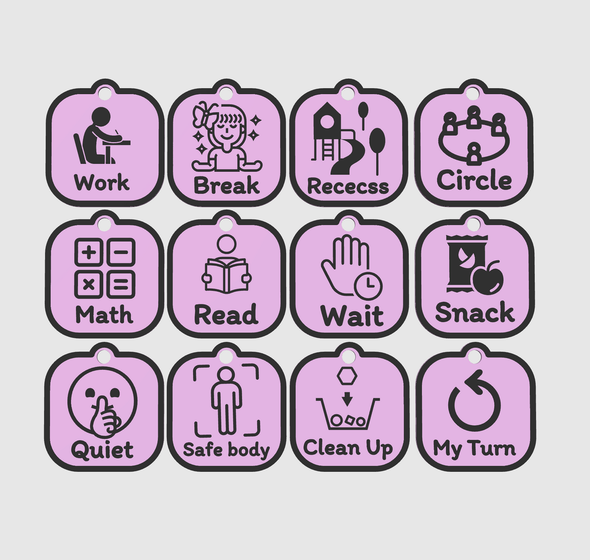 SnapCues Magnetic Visual Cue Cards