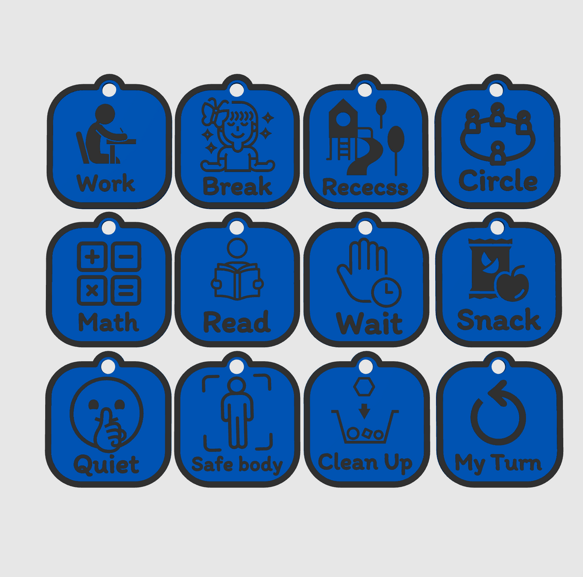 SnapCues Magnetic Visual Cue Cards